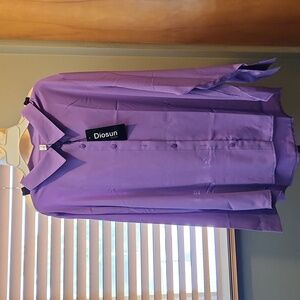 Long Sleeve Lavender Blouse XL NWT